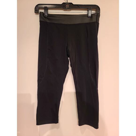 Virus black compression workout capri leggings - xs - see desc - Picture 1 of 5